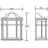 Настенный фонарь уличный FRANKFURT 91432 Sb Oasis Light