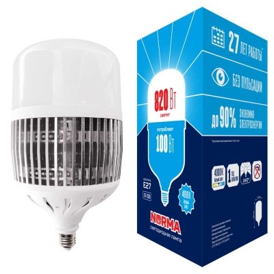 Лампочка светодиодная  LED-M80-100W/4000K/E27/FR/NR Volpe