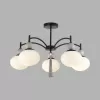 Стеклянная потолочная люстра Gloriya 8273/5C белая форма шар Lumion