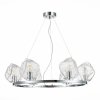 Стеклянная подвесная люстра Portici SL1175.103.06 форма шар прозрачная ST Luce