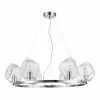 Стеклянная подвесная люстра Portici SL1175.103.06 форма шар прозрачная ST Luce