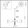 Стеклянная потолочная люстра Palle 5405/7 белая форма шар Odeon Light