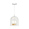 Стеклянный подвесной светильник Whisper 1028-2WH белый Loft It