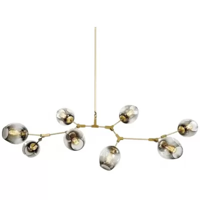 Подвесная люстра Bubble 7058/8 gold/smoky DeLight Collection