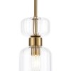 Стеклянный подвесной светильник Gloss 1141/1S Clear цилиндр прозрачный Escada