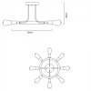 Потолочная люстра Highgarden A6063PL-8BK Artelamp