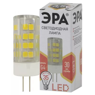 Лампочка светодиодная LED JC-3,5W-220V-CER-827-G4 ЭРА Лампочка светодиодная LED JC-3,5W-220V-CER-827-G4 ЭРА