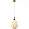 Стеклянный подвесной светильник Nave 5098/4L цвет янтарь Odeon Light
