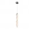 Стеклянный подвесной светильник Signia LDP 6833-2 CHR+WT белый Lumina Deco