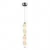 Стеклянный подвесной светильник Signia LDP 6833-2 CHR+WT белый Lumina Deco