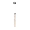 Стеклянный подвесной светильник Signia LDP 6833-2 CHR+WT белый Lumina Deco