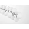 Стеклянная потолочная люстра Marsiada LDP 6033-24 CHR форма шар белая Lumina Deco