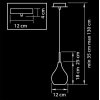 Стеклянный подвесной светильник PENTOLA 803030 белый Lightstar