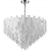 Стеклянная подвесная люстра Glowice 2157/09/18P белая Stilfort