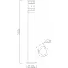 Стеклянный наземный светильник Portica A8371PA-1BK цилиндр белый Artelamp