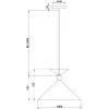 Подвесной светильник Moth FR5392PL-01W1 белый конус Freya
