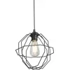 Подвесной светильник  V2865-1/1S форма шар черный Vitaluce