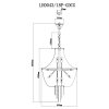 Хрустальная подвесная люстра Lissone LH0043/18P-GDCG прозрачная Lumien Hall