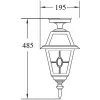 Стеклянный потолочный светильник уличный FARO lead GLASS 91105A lgY Bl прозрачный Oasis Light