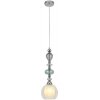 Стеклянный подвесной светильник Ganna 8294/1A белый конус Lumion