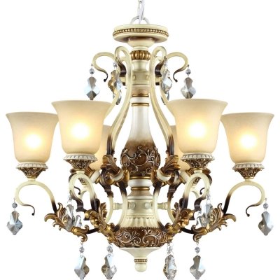 Подвесная люстра 708 708-06-02 ivory + amber N-Light