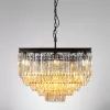 Хрустальная подвесная люстра Мартин CL332242 бежевая Citilux
