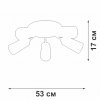 Потолочная люстра  V3762-0/5PL цилиндр белая Vitaluce