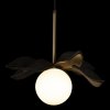 Стеклянный подвесной светильник Monro 10213/A Black форма шар белый Loft It