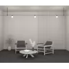 Стеклянный трековый светильник Luna TR208-1-5W3K-B белый форма шар Maytoni