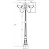 Наземный фонарь GENOVA 88109A/10 Bl белый форма шар Oasis Light