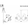 Стеклянная потолочная люстра Tratti SLE1136-302-06 белая Evoluce