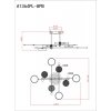 Потолочная люстра Holly A1364PL-8PB белая Artelamp