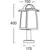 Стеклянный наземный фонарь FRANKFURT I 2736-400 V прозрачный Oasis Light