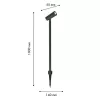 Стеклянный грунтовый светильник Micron 4811-1F конус Favourite