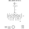 Хрустальная подвесная люстра Augusta LH0045/10P-GD-CL прозрачная цилиндр Lumien Hall