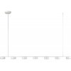 Подвесной светильник Torina 8265/7 белый цилиндр Lumion