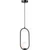 Стеклянный подвесной светильник Klaster V6011-1P форма шар белый