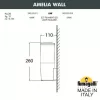 Настенный светильник уличный Amelia DR2.570.000.WYE27 цилиндр белый Fumagalli