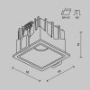 Точечный светильник Alfa LED DL043-01-10W4K-SQ-W-1 Maytoni