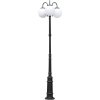 Наземный фонарь GLOBO L 88210LB/10/E7/down Bl белый форма шар Oasis Light