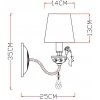 Бра Cherubino A5656AP-1WG белое конус Artelamp