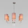 Подвесная люстра Soffio 60134/6 никель цилиндр бежевая Eurosvet Подвесная люстра Soffio 60134/6 никель цилиндр бежевая Eurosvet