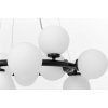 Стеклянный подвесной светильник Marsiada LDP 6033-15 BK белый форма шар Lumina Deco