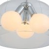 Стеклянный подвесной светильник Uovo SL512.113.03 форма шар прозрачный ST Luce