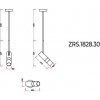 Подвесной светильник Tweeny ZRS.1828.30 белый цилиндр