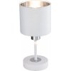 Интерьерная настольная лампа Denver 1109/1 White/Silver цилиндр белый Escada