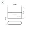 Архитектурная подсветка SP-WALL-FLAT 032411 цилиндр серый Arlight