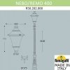 Наземный фонарь Remo R50.202.000.AYE27 конус белый Fumagalli