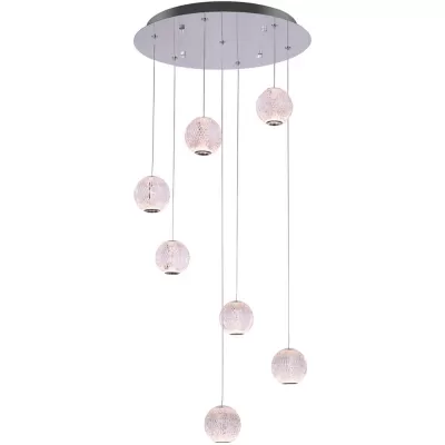 Подвесной светильник Elliot Diamante MD20001012-7A chrome DeLight Collection форма шар