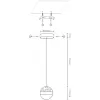 Подвесной светильник  431-306-01 белый форма шар Velante